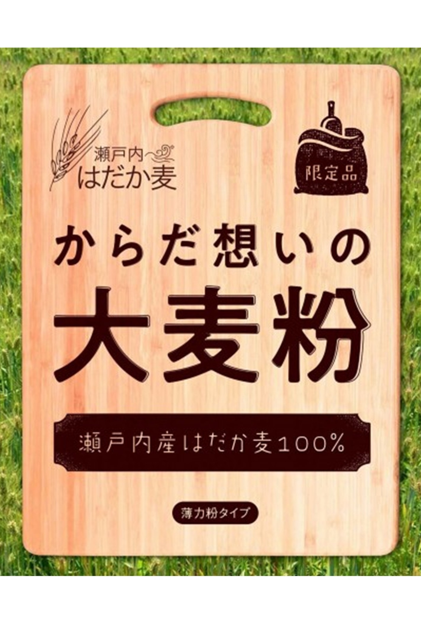 【限定】からだ想いの大麦粉(瀬戸内産はだか麦100（500g）